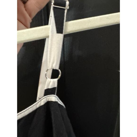 Anthropologie Abel the Label Women's Black White Tiered Jumper Maxi Dress Size M - Picture 7 of 9